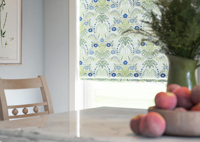 Cotswold Faux Silk, Sapphire - Roman Blind - Image 5